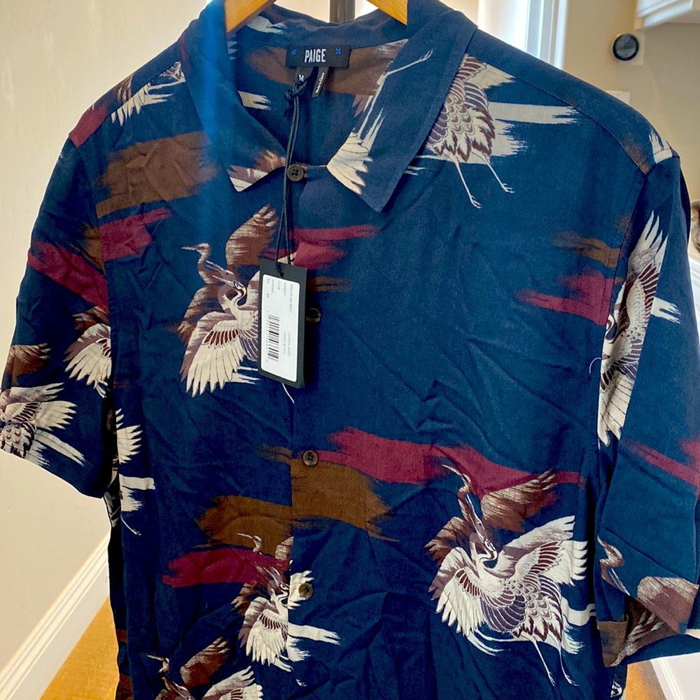 Paige short sleeved button down shirt.